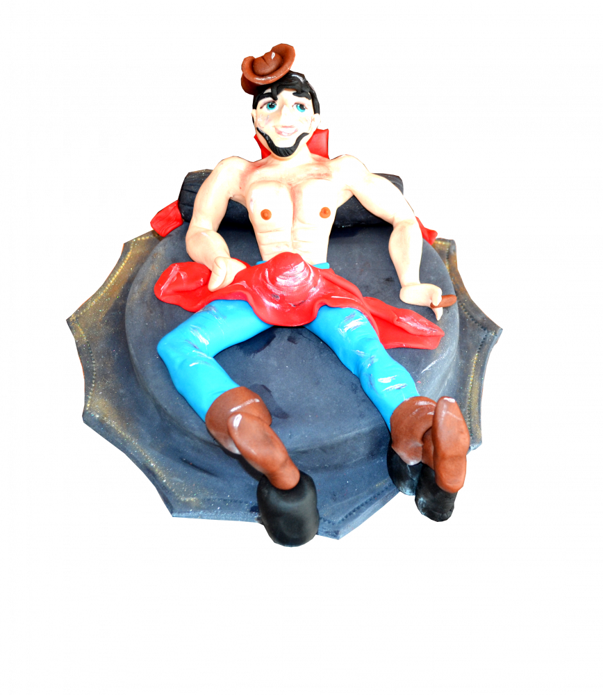 торта моминско парти мъж гол