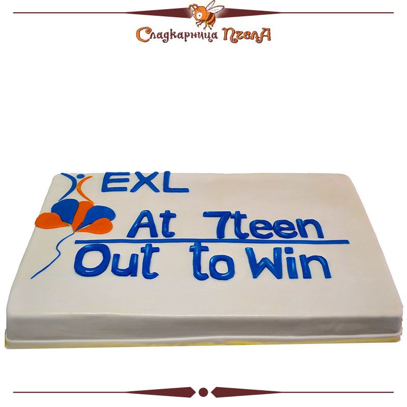 Корпоративна декорирана торта 04