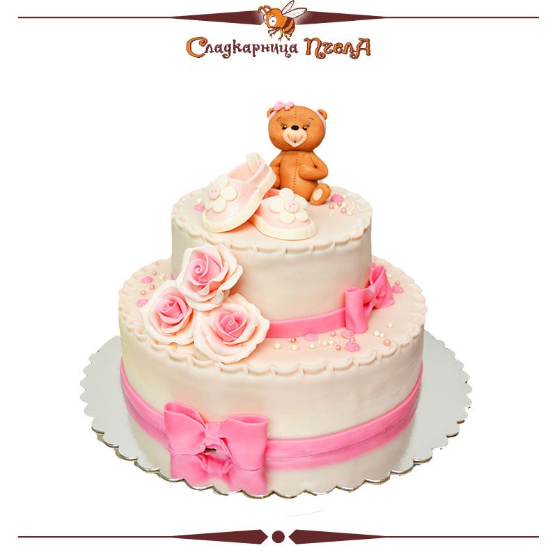 Прощъпулник за момиче с мече DE077