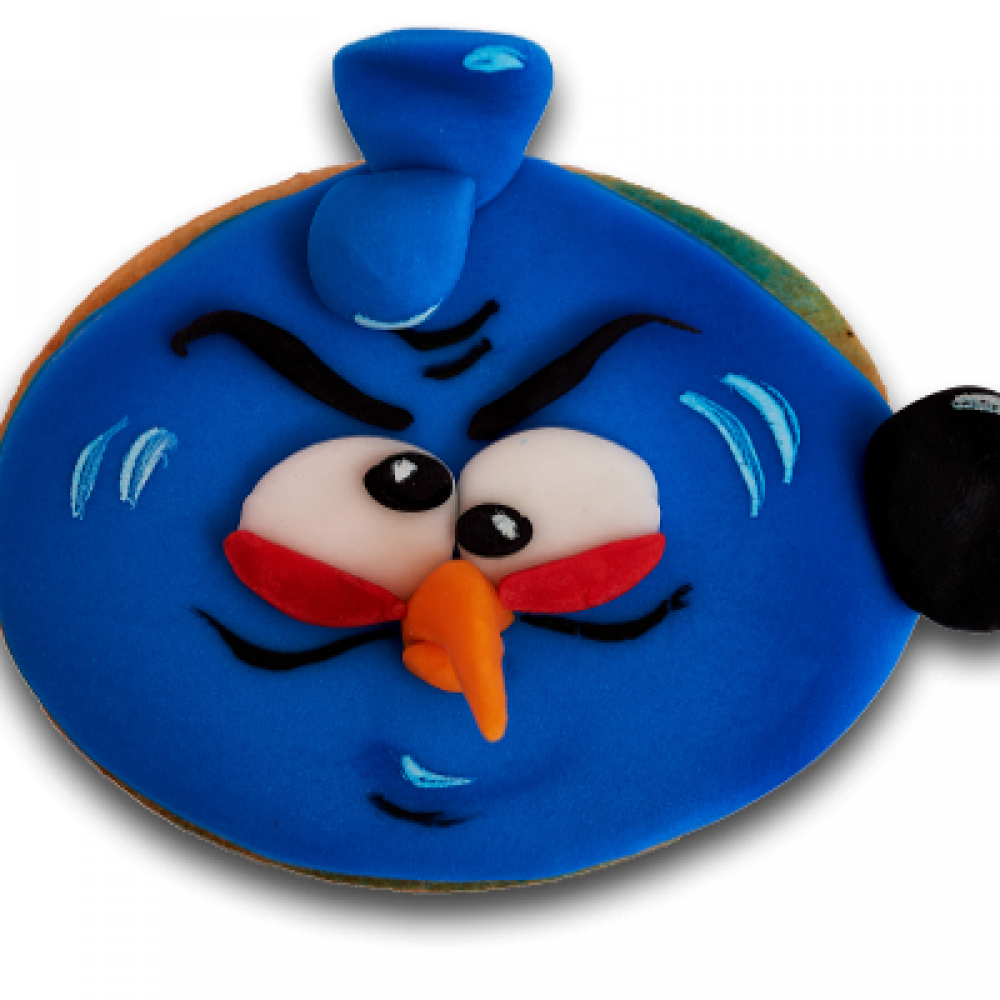 Декорирана бисквитка Енгри бърдс