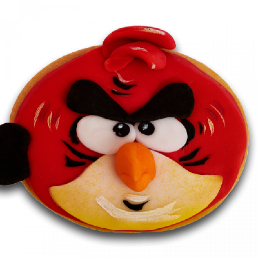 Декорирана бисквитка Енгри бърдс