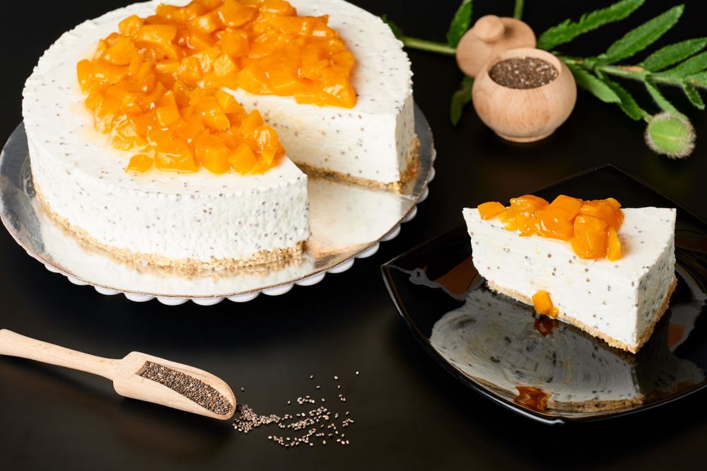 Торта Чиа с праскови