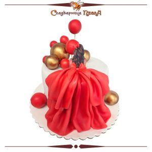 Абитуриентка Червена рокля DE085