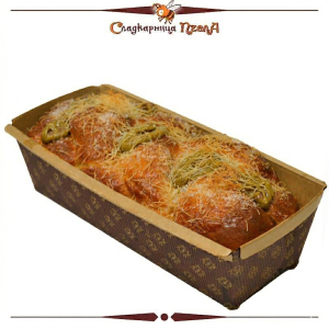 Козунак с  шам фъстък и какаов крем